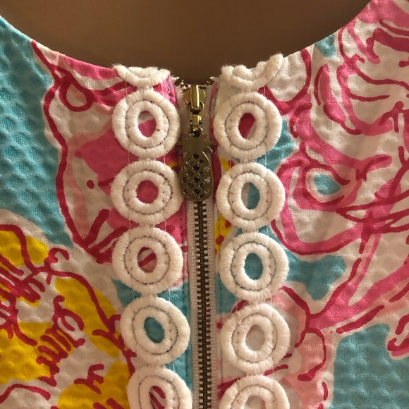 Lilly Pulitzer Kathy Shift Dress ‘Breaking Water’ Printed Pattern Mini Dress - Picture 5 of 12